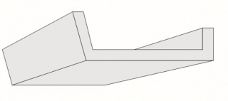 SP-3B 260x90 mm mennyezeti dobozolás spot lámpához 
