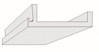 SPL-1B 260x90 mm mennyezeti dobozolás spot lámpához + LED szalaghoz 